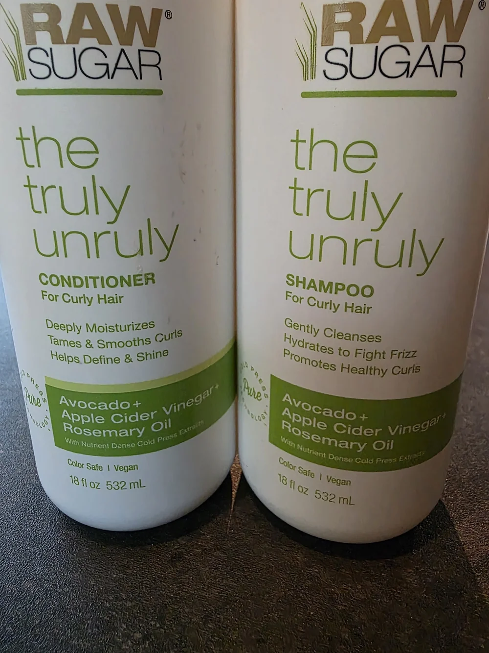 RAW Sugar The Truly Unruly Shampoo & Conditioner Set - For Curly Hair